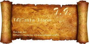 Tézsla Ilona névjegykártya