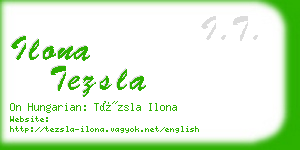 ilona tezsla business card